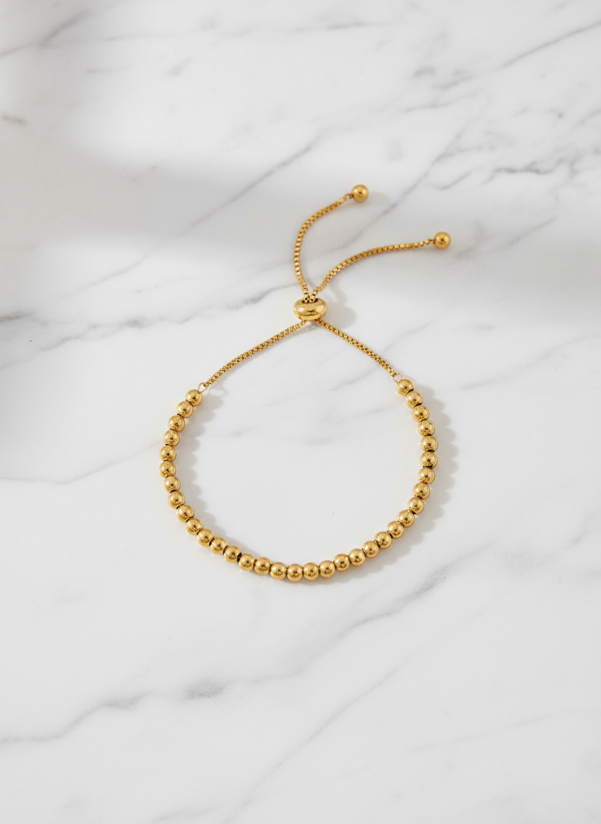 Golden Aura Bead Bracelet