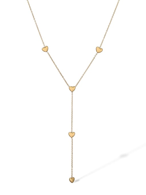 Eternal Hearts Lariat Necklace