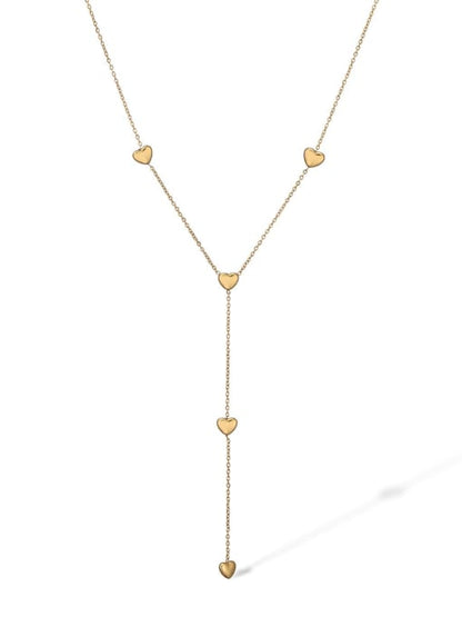 Eternal Hearts Lariat Necklace