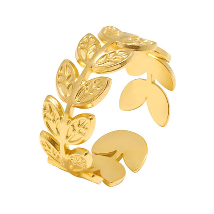 Golden Laurel Ring