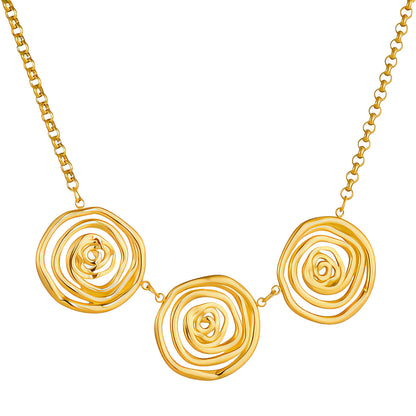 Golden Whirl Necklace
