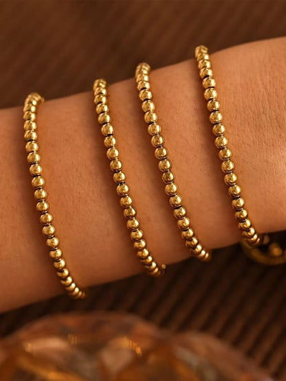 Golden Aura Bead Bracelet