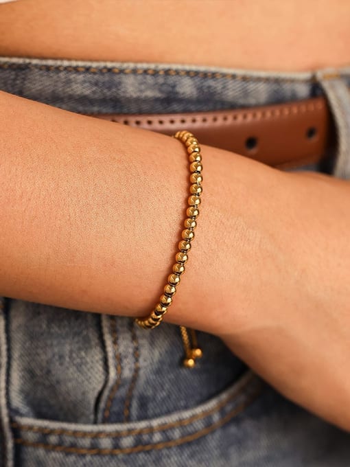 Golden Aura Bead Bracelet