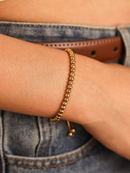 Golden Aura Bead Bracelet