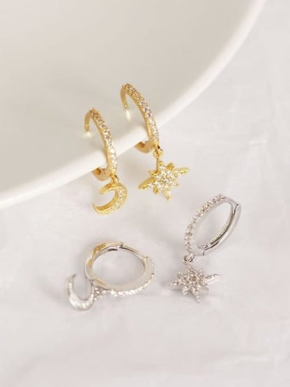 Moon and Star Sparkle Hoop