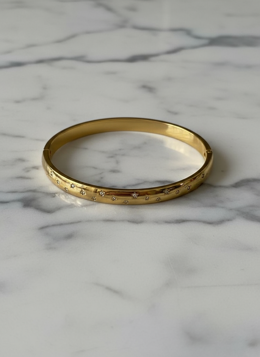 Starlit Gold Bangle