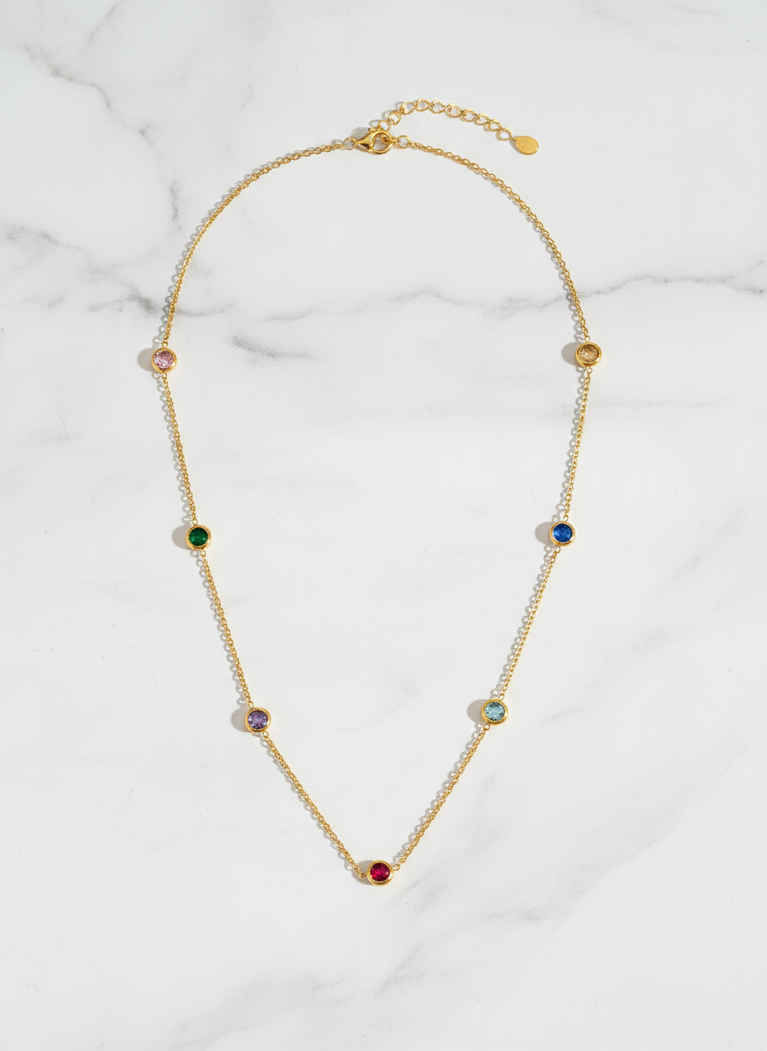 Spectrum Charm Necklace