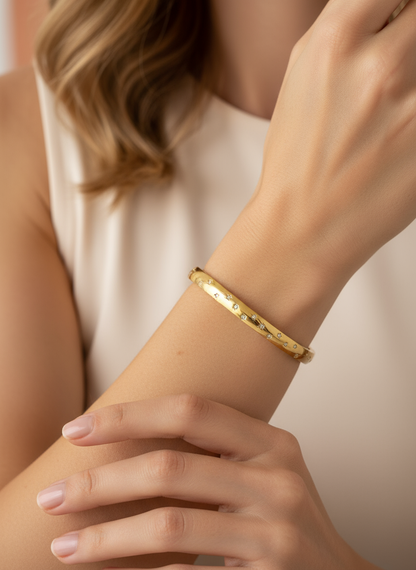 Starlit Gold Bangle