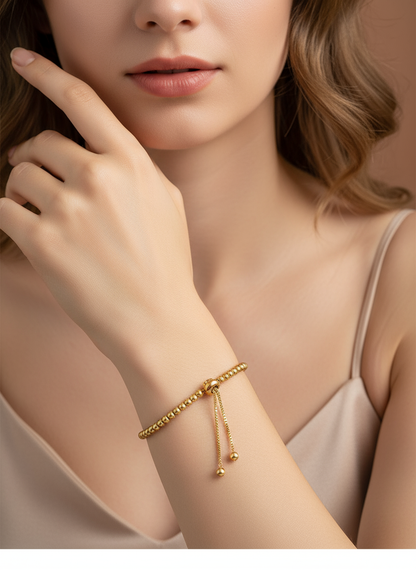 Golden Aura Bead Bracelet