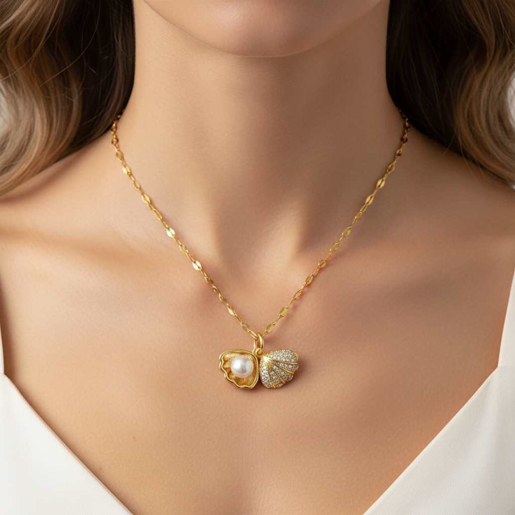 Siren Pearl Shell Necklace