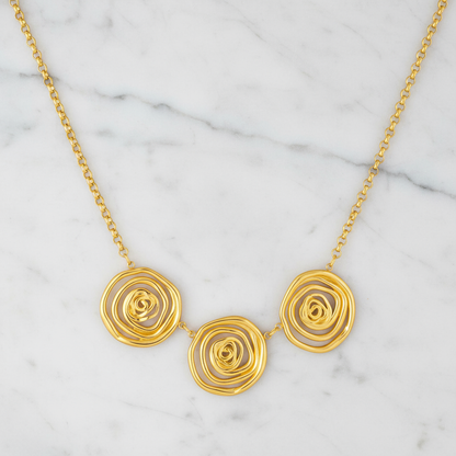 Golden Whirl Necklace