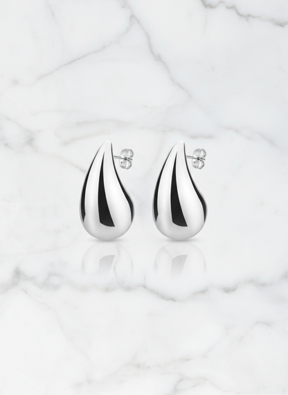Silver Teardrop Earrings